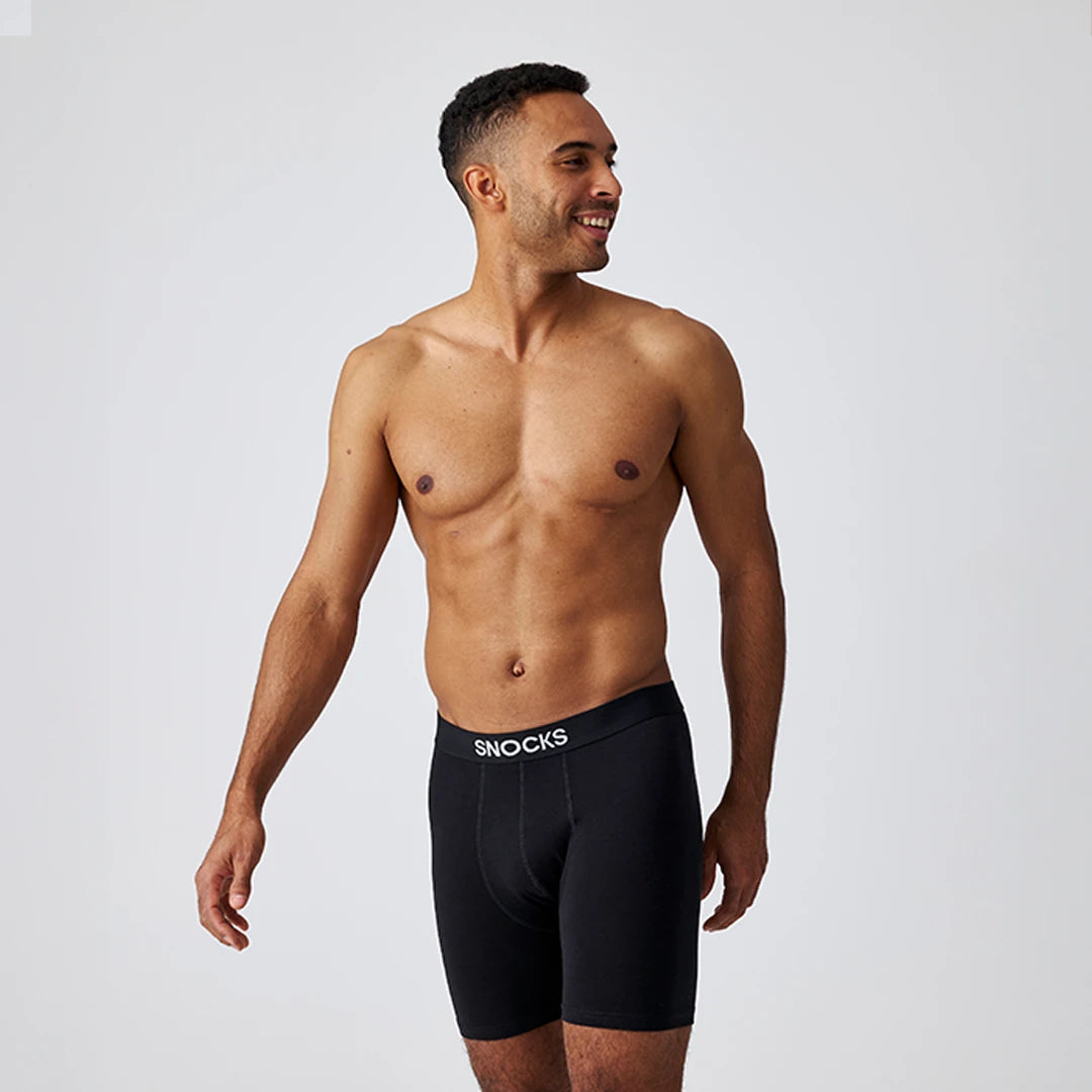 Lange Boxershorts | Mix (Schwarz/Grau/Dunkelblau) – 2