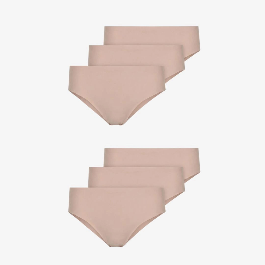 Microfiber High Waist Seamless Hipster | Beige – 12