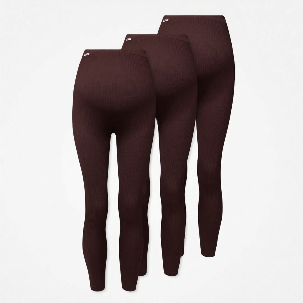 Umstandsleggings Seamless | Dunkelrot – 11