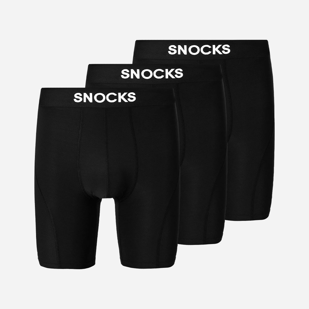 Lange Sport Boxershorts | Schwarz – 8