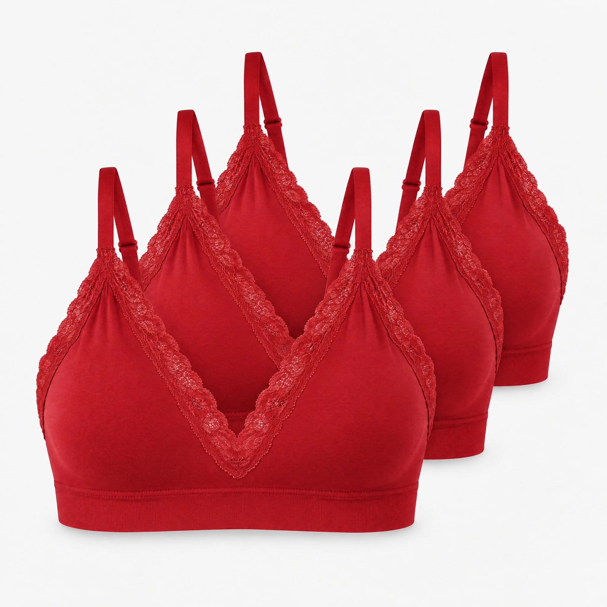 Seamless Spitzen Bralette | Classic Red – 14
