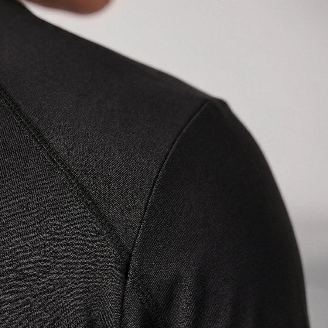 Laufshirt langarm Herren | Schwarz – 3