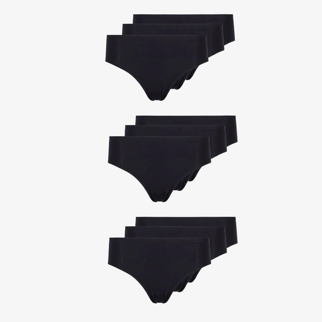 Microfiber High Waist Seamless Tanga | Schwarz – 13
