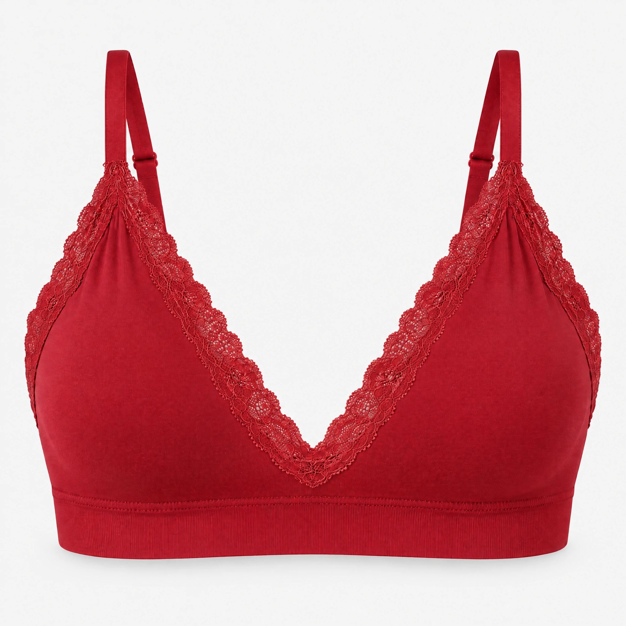 Seamless Spitzen Bralette | Classic Red – 12