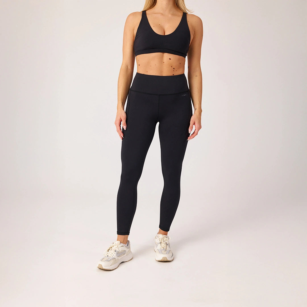 Premium High Waist Leggings mit Taschen | Schwarz – 8