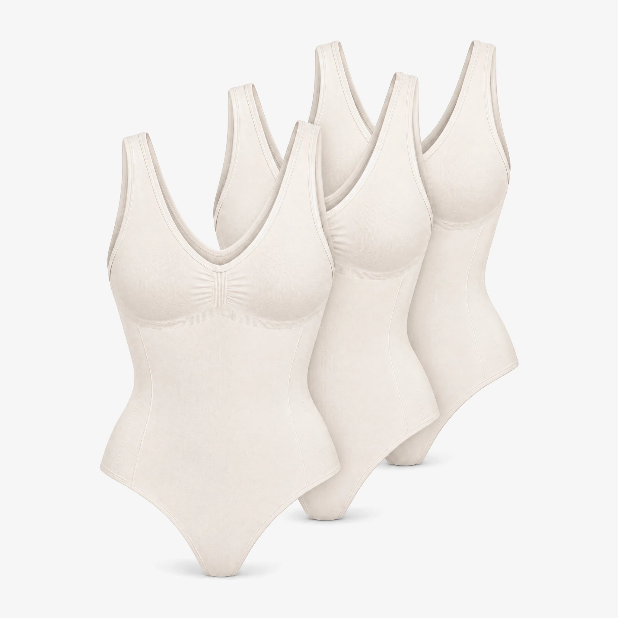 Stark formender Shaping Body mit Cups | Cremeweiß – 14