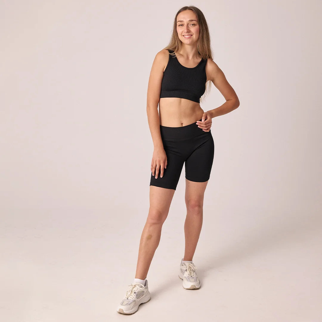 Radlerhose Seamless Damen | Taubenblau – 7
