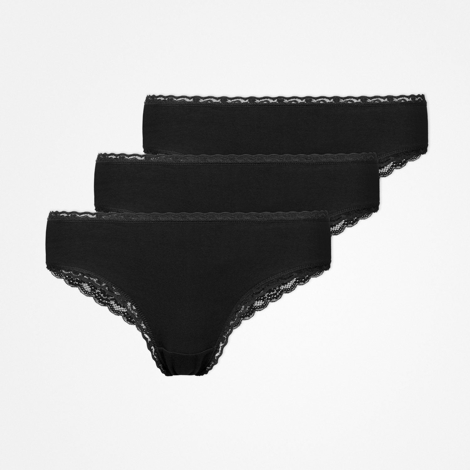Brazilian Slips mit Spitze | Schwarz – 12