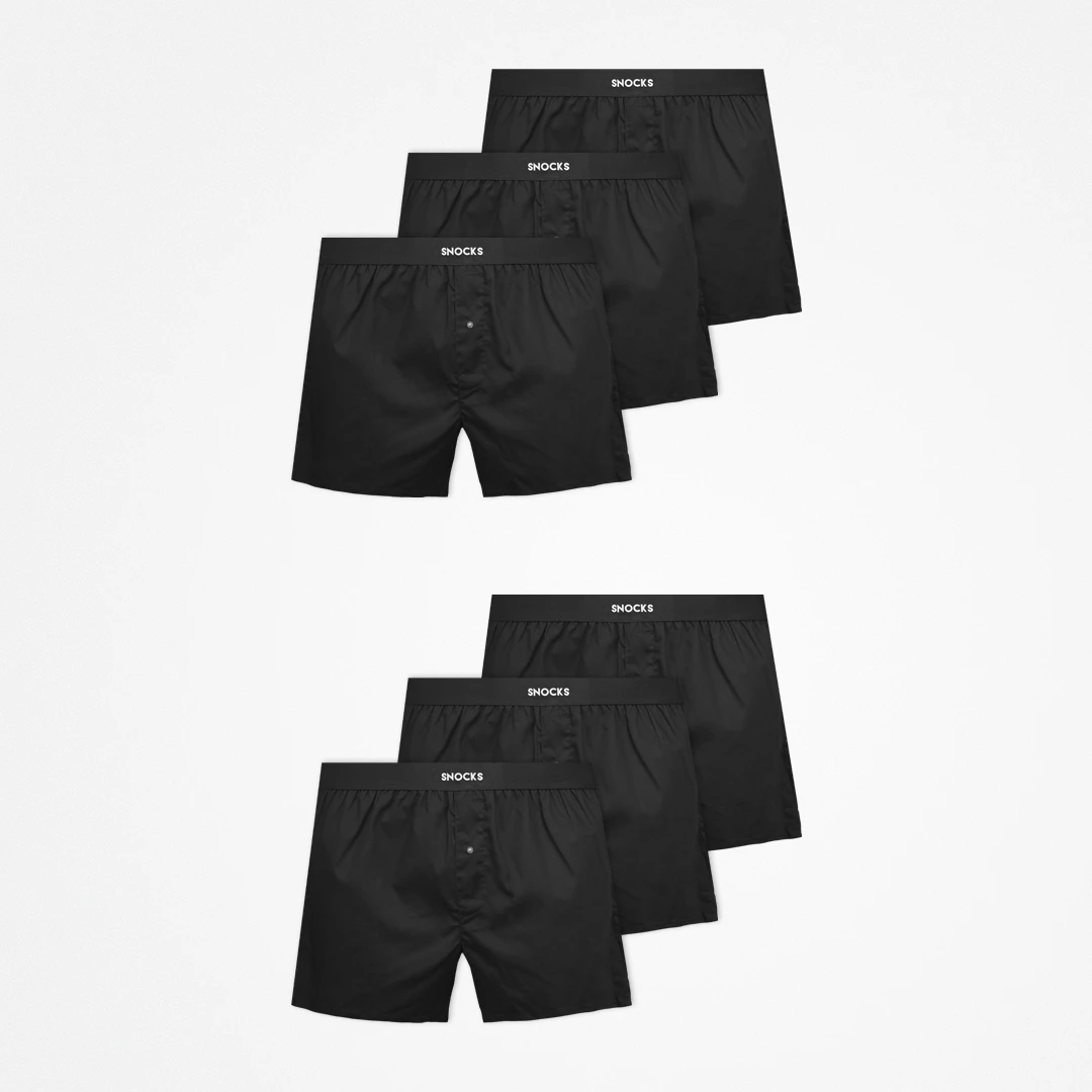 American Boxershorts mit Gummibund | Schwarz – 9