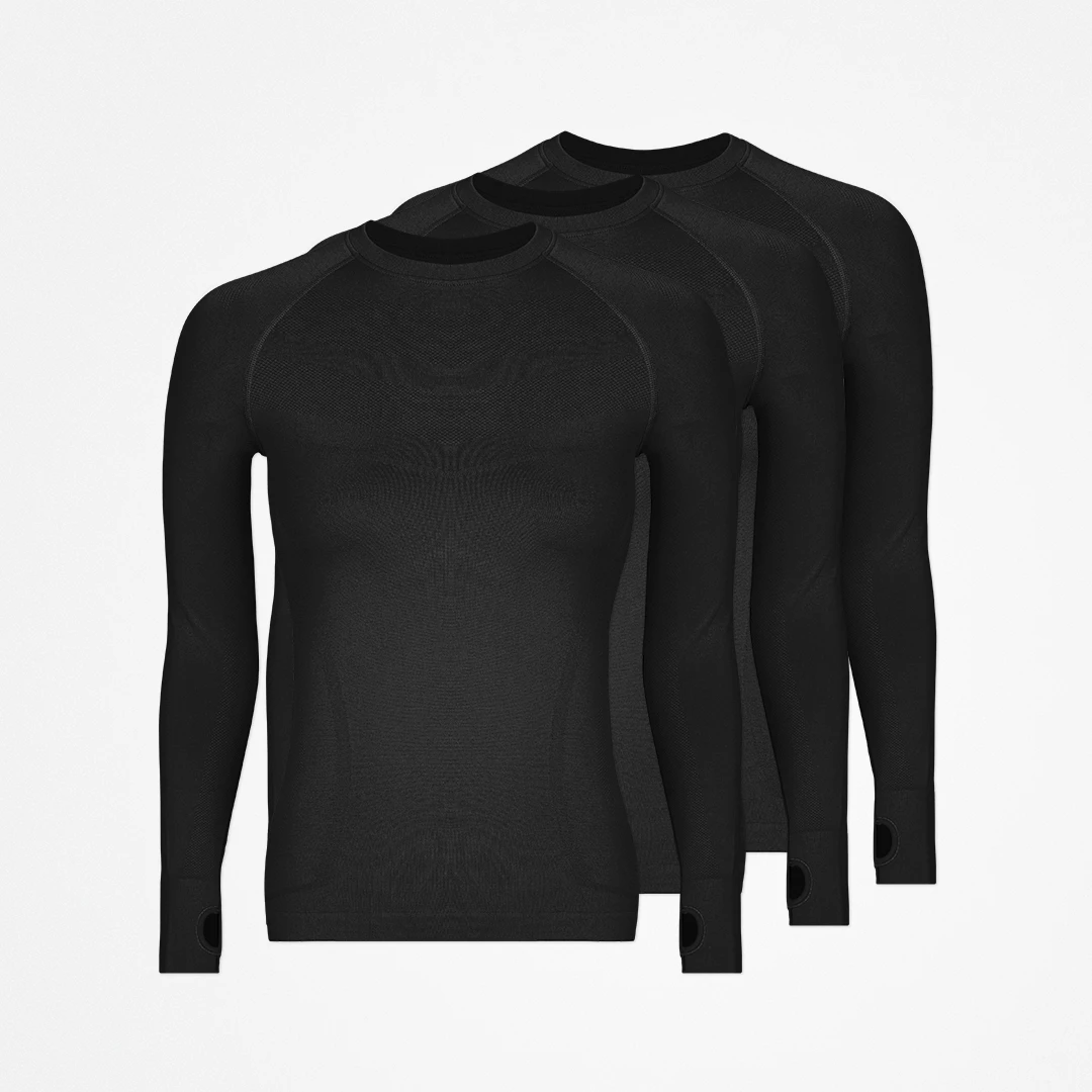 Sportshirt langarm Damen | Schwarz – 12