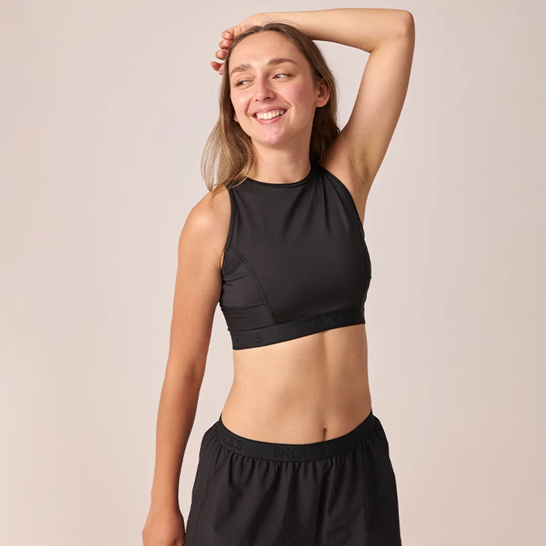 Sport-BH mit Logo | Schwarz – 3