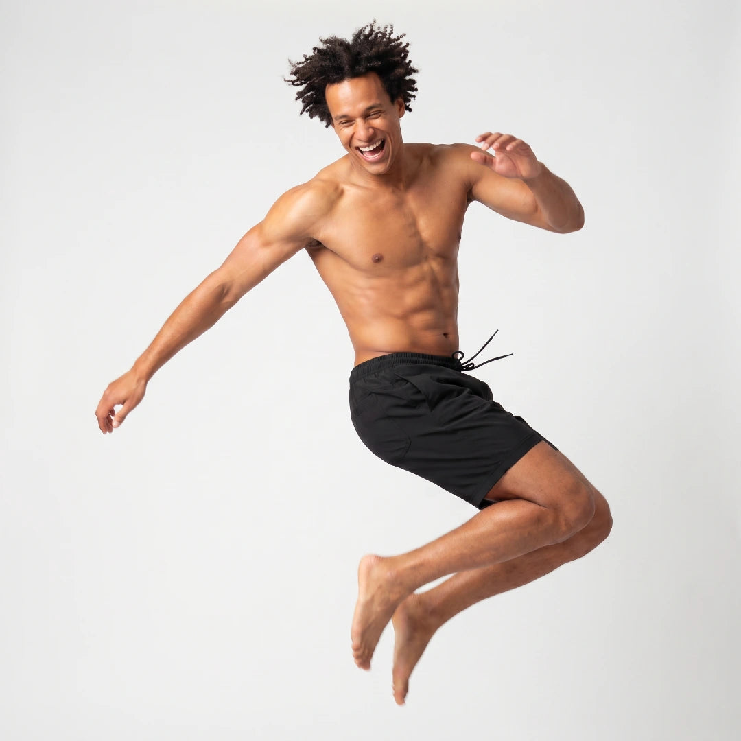 Badehose Herren | Schwarz – 4