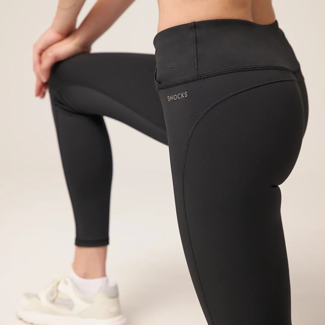 High Waist Leggings V Cross | Schwarz – 5