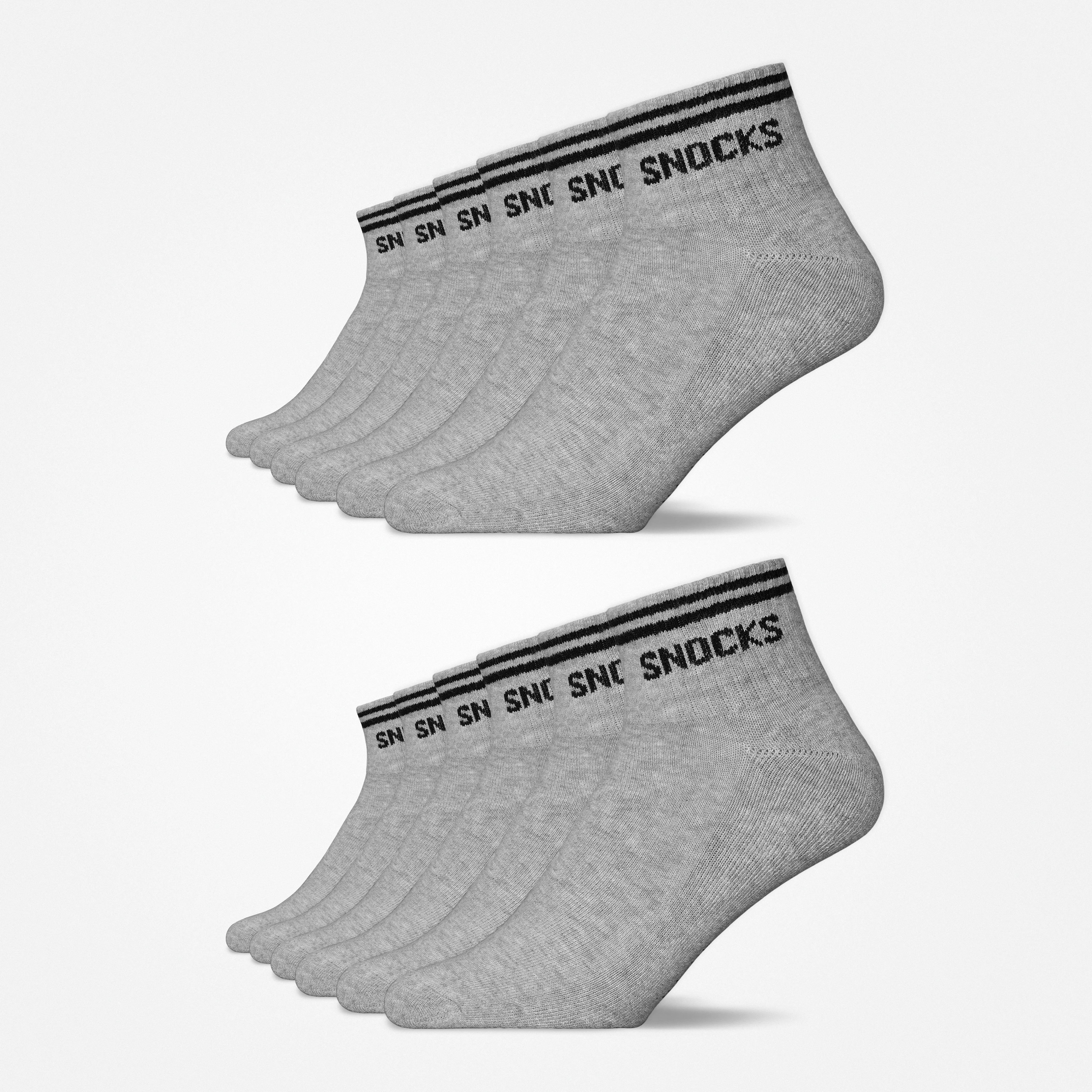 Retro Sneaker Socken | Grau (Streifen) – 11