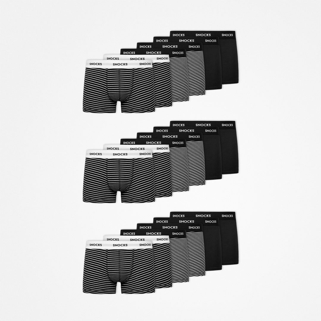 Boxershorts mit Streifen | Schwarze Streifen – 9