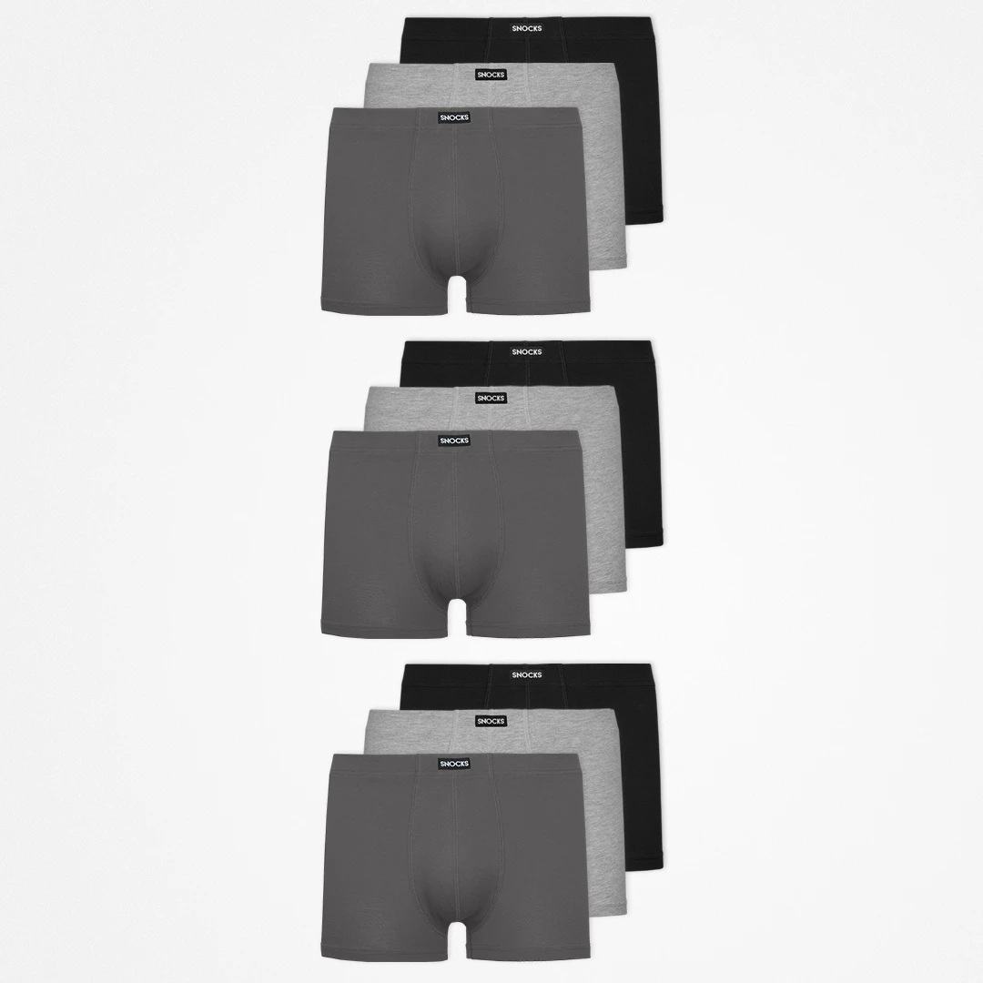 Retro Boxershorts | Mix (Schwarz/Grau/Hellgrau) – 14