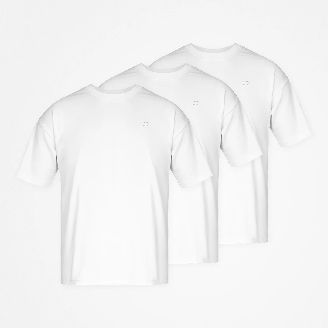 Oversized T-Shirt Herren | Weiß – 11
