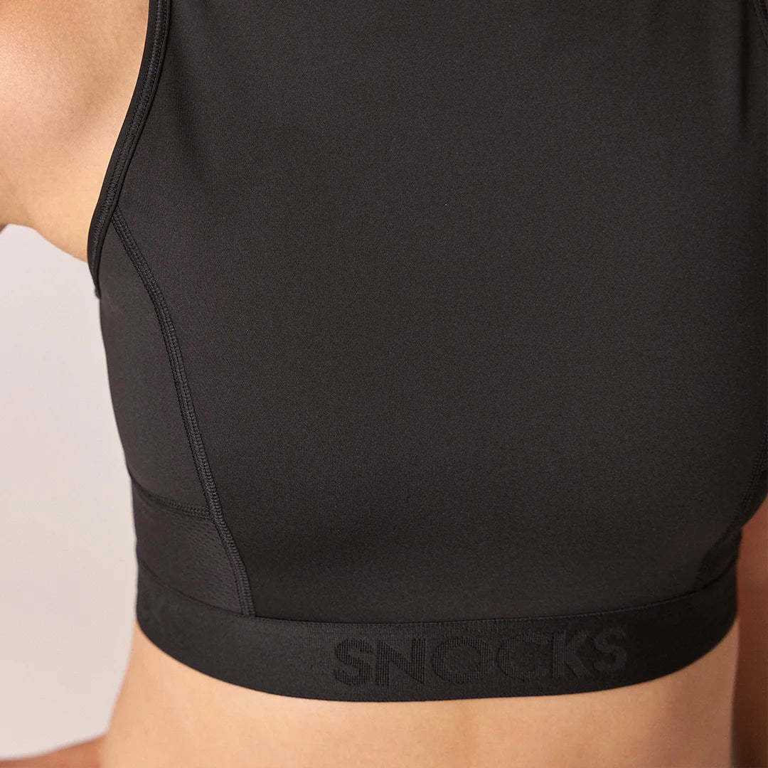 Sport-BH mit Logo | Schwarz – 5