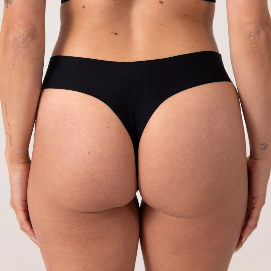Microfiber Seamless Tanga | Schwarz – 9