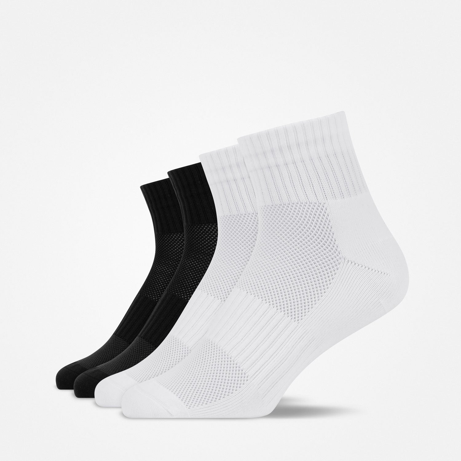 Mittelhohe Laufsocken | Schwarz-Weiß – 9