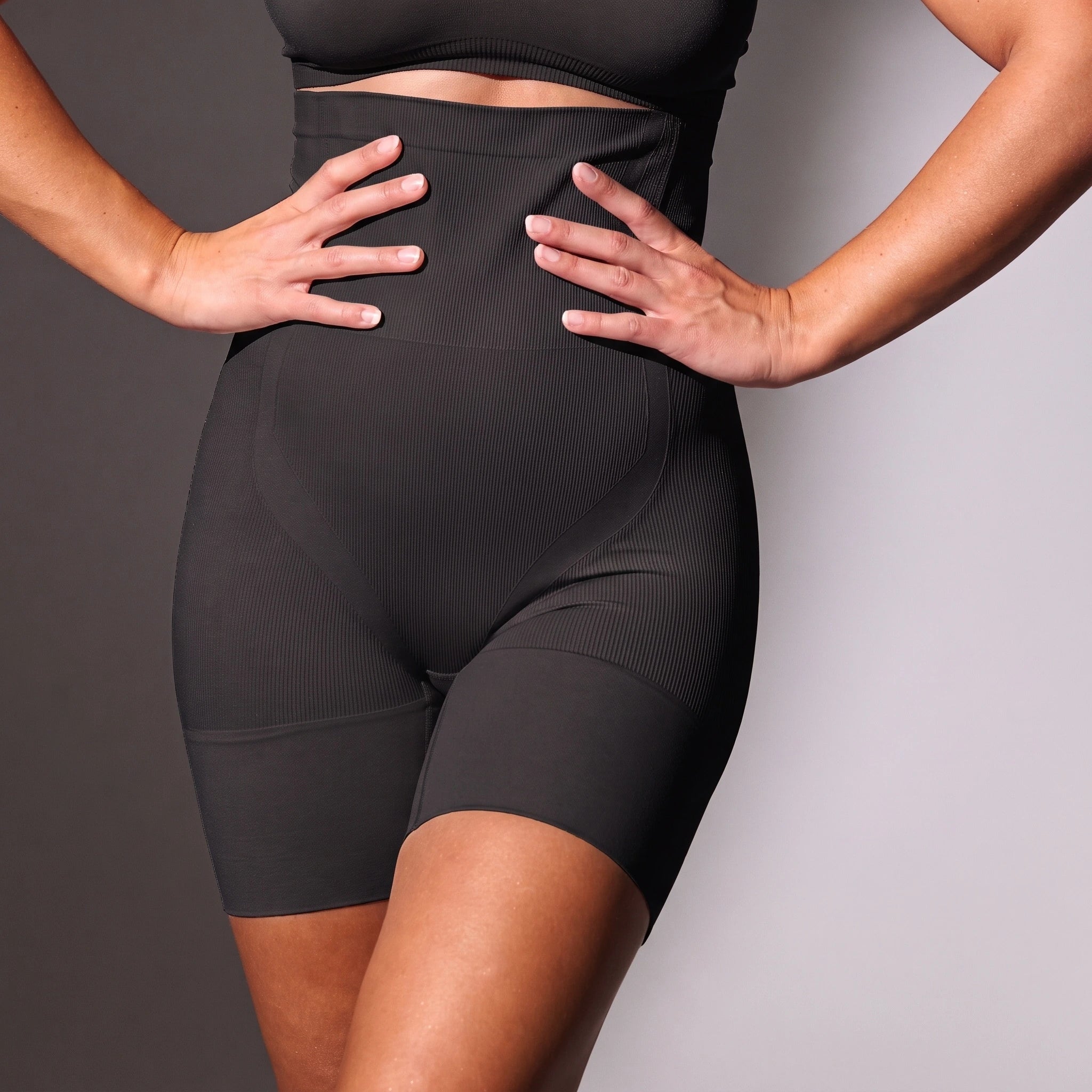 Stark formende Shaping Shorts High Waist | Schwarz – 8