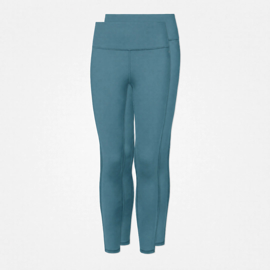 High Waist Leggings | Ocean Blue – 10