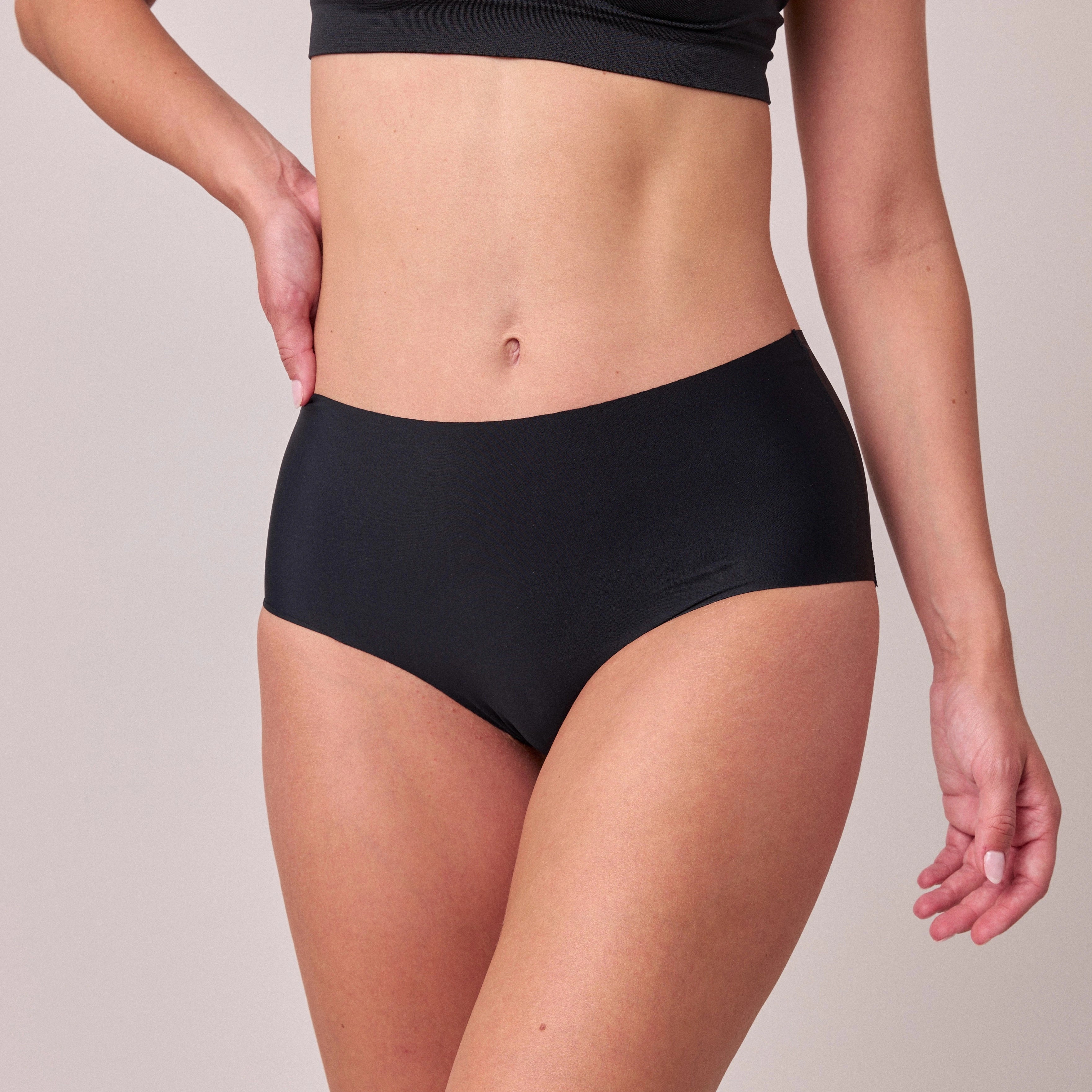 Microfiber High Waist Seamless Hipster | Schwarz – 2