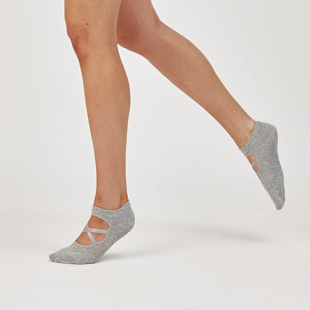 Pilates Socken mit Riemchen | Mix (Schwarz/Grau) – 4