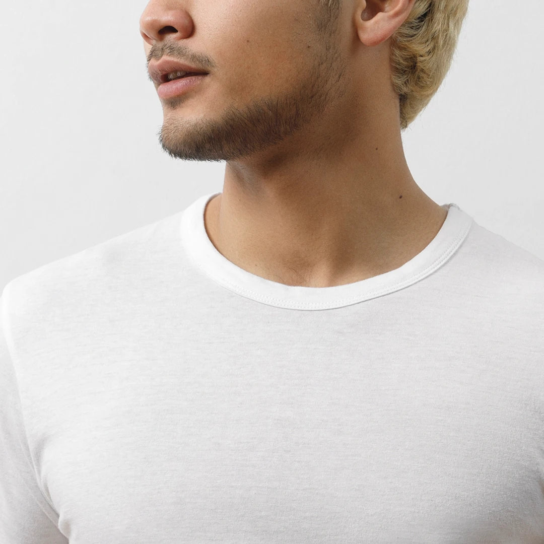 Premium Unterhemd Rundhals Herren | Weiß – 5