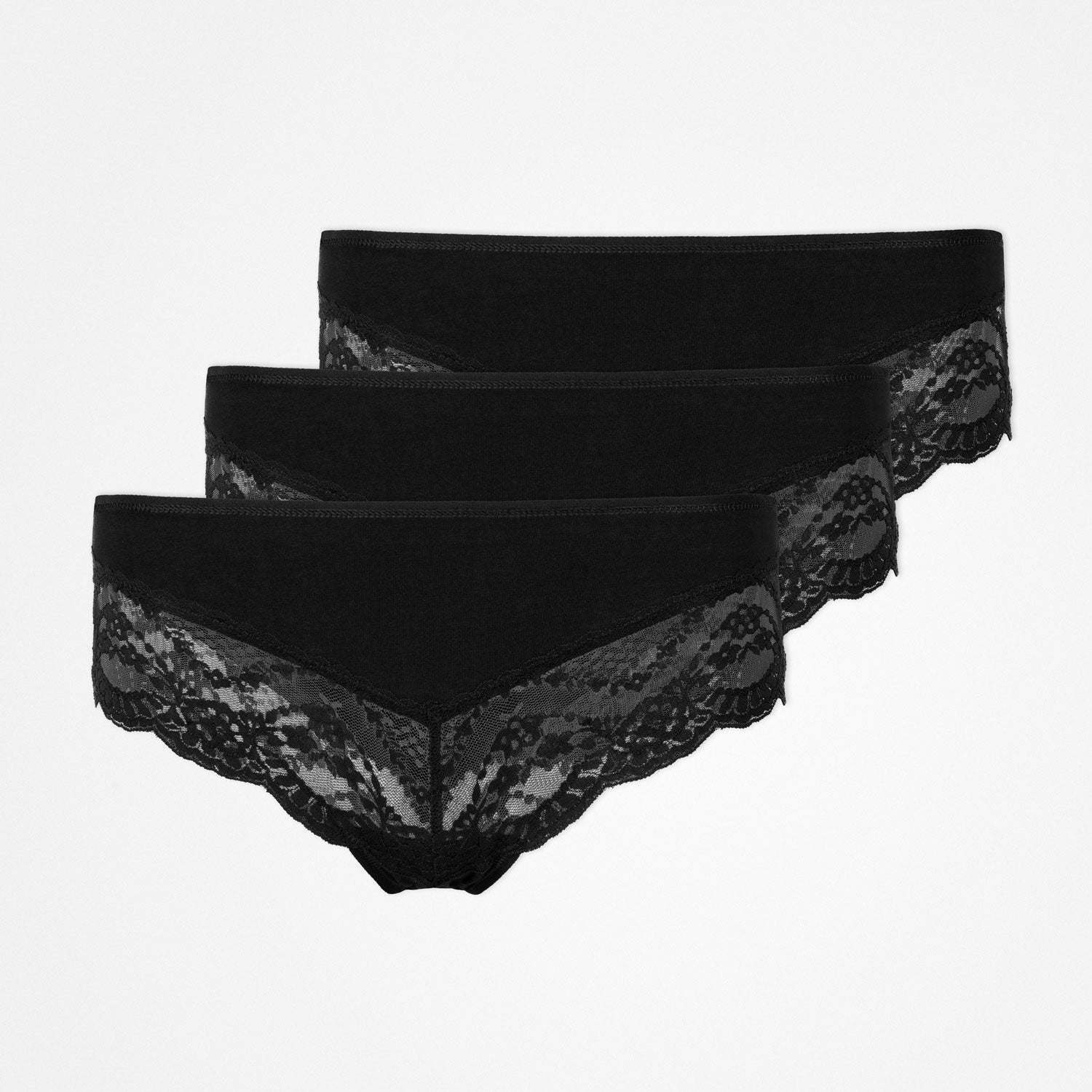 Hipster Panties mit Spitze | Schwarz – 13