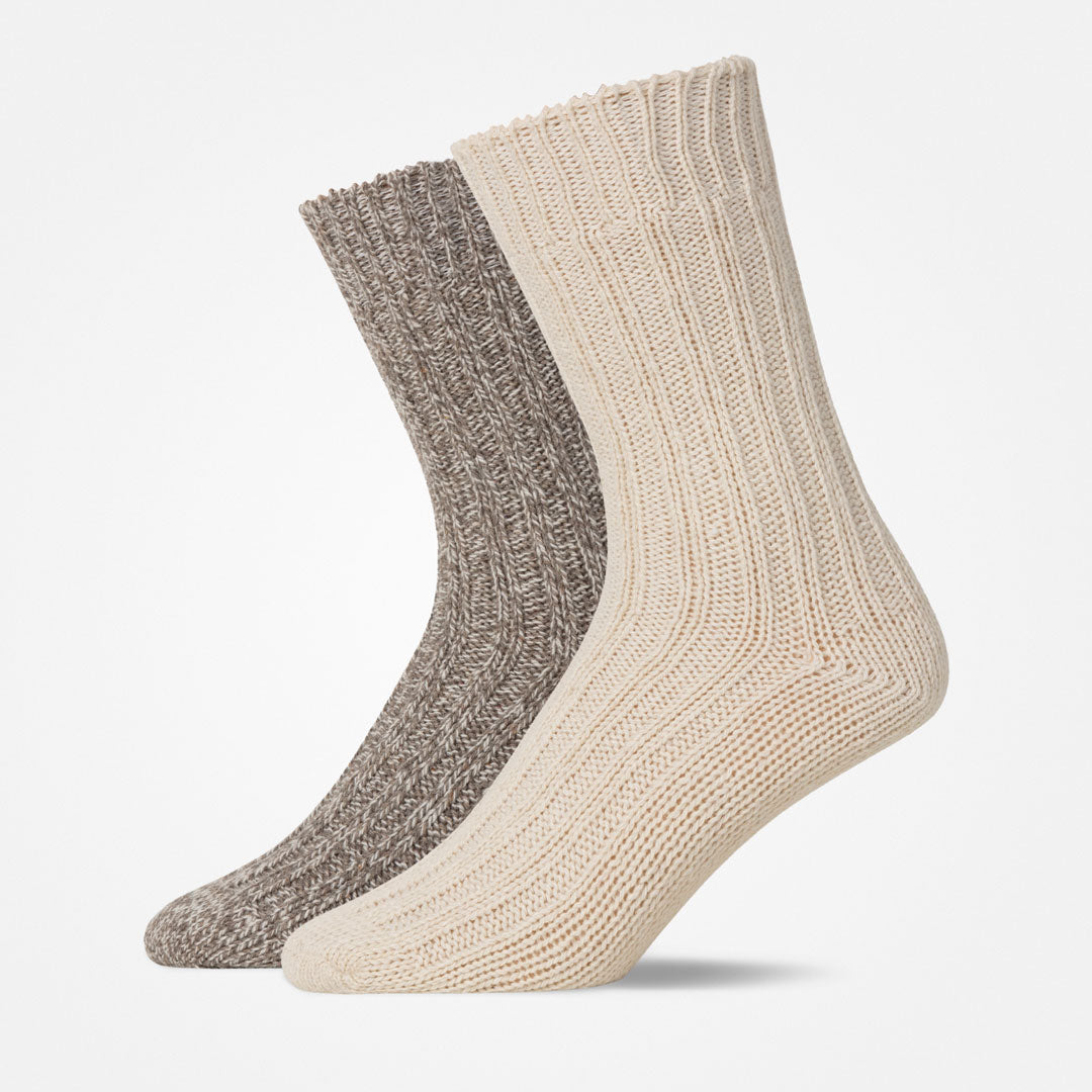 Norweger Socken | Mix (Offwhite/Braun) – 9