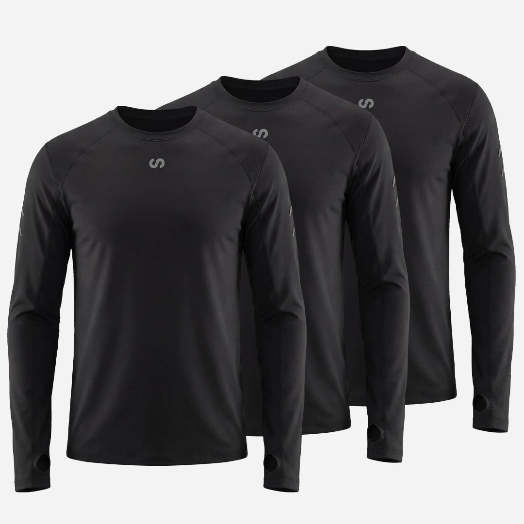 Laufshirt langarm Herren | Schwarz – 11