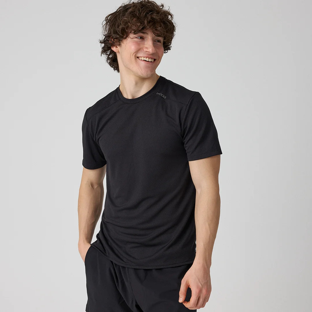 Trainingsshirt Mesh Herren | Schwarz – 2
