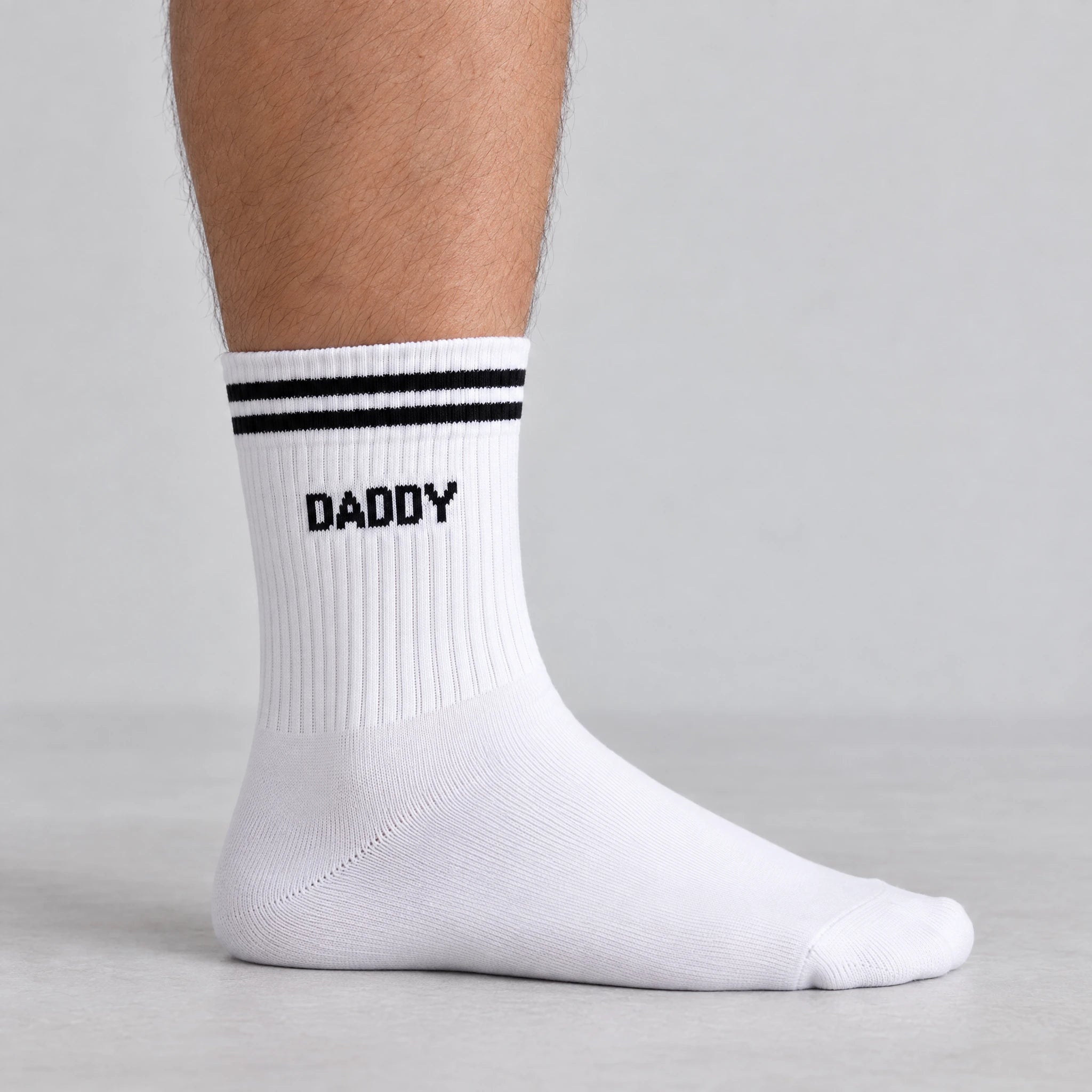 Familiensocken „Daddy, Daddy, Mini“ | Weiß – 3