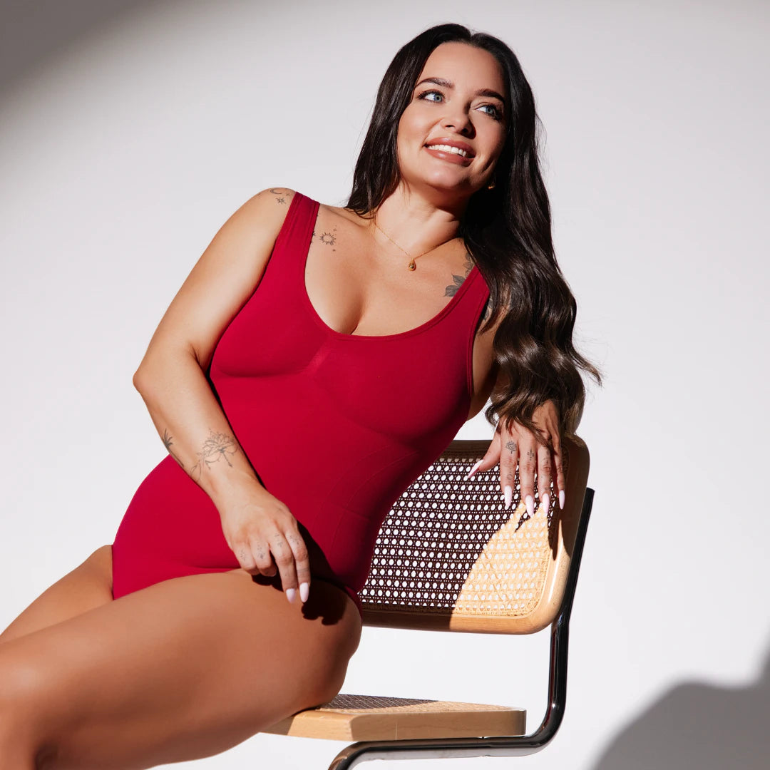 Shaping Body mit breiten Trägern | Classic Red – 5