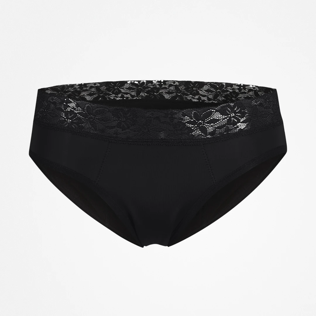 SNOCKS x femtis Period Panty - ALWA Slip Period Super | Schwarz