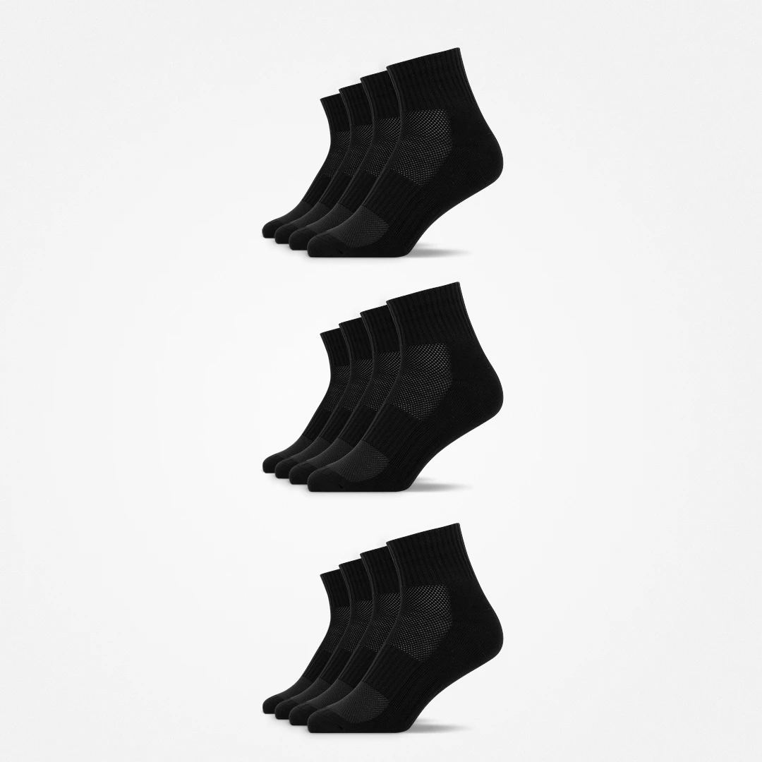 Mittelhohe Laufsocken | Schwarz – 11