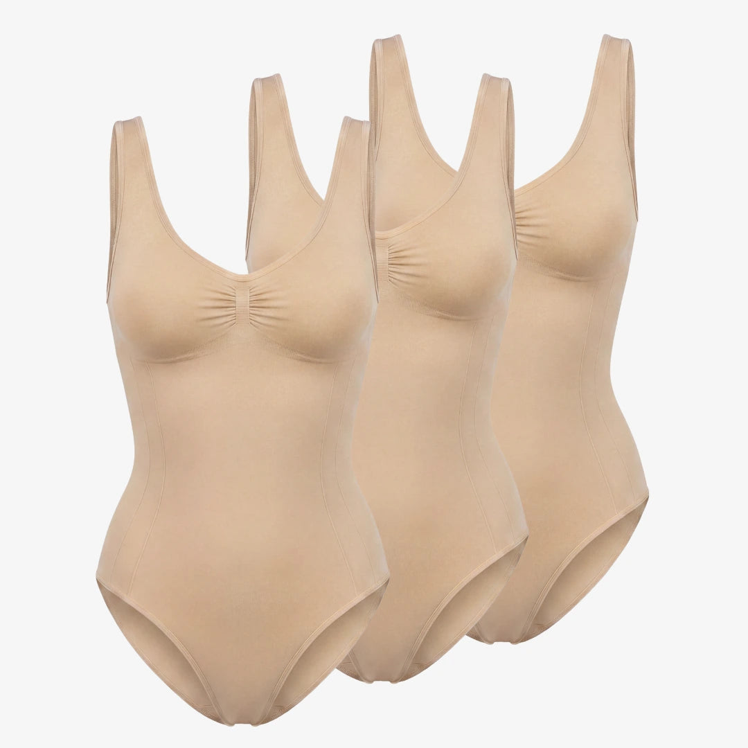 Shaping Body mit breiten Trägern | Beige – 11
