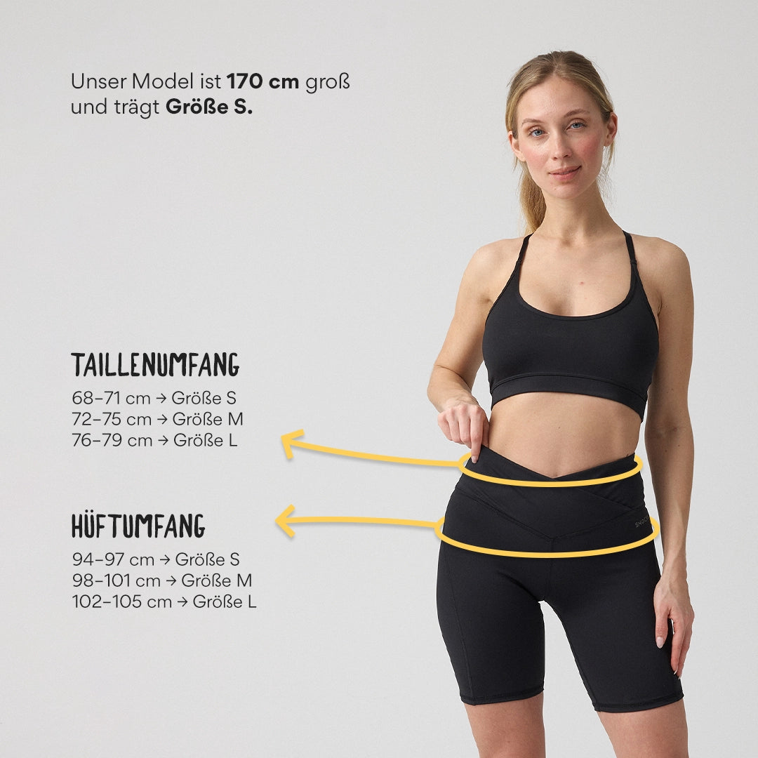 Radlerhose Damen V Cross | Schwarz – 11