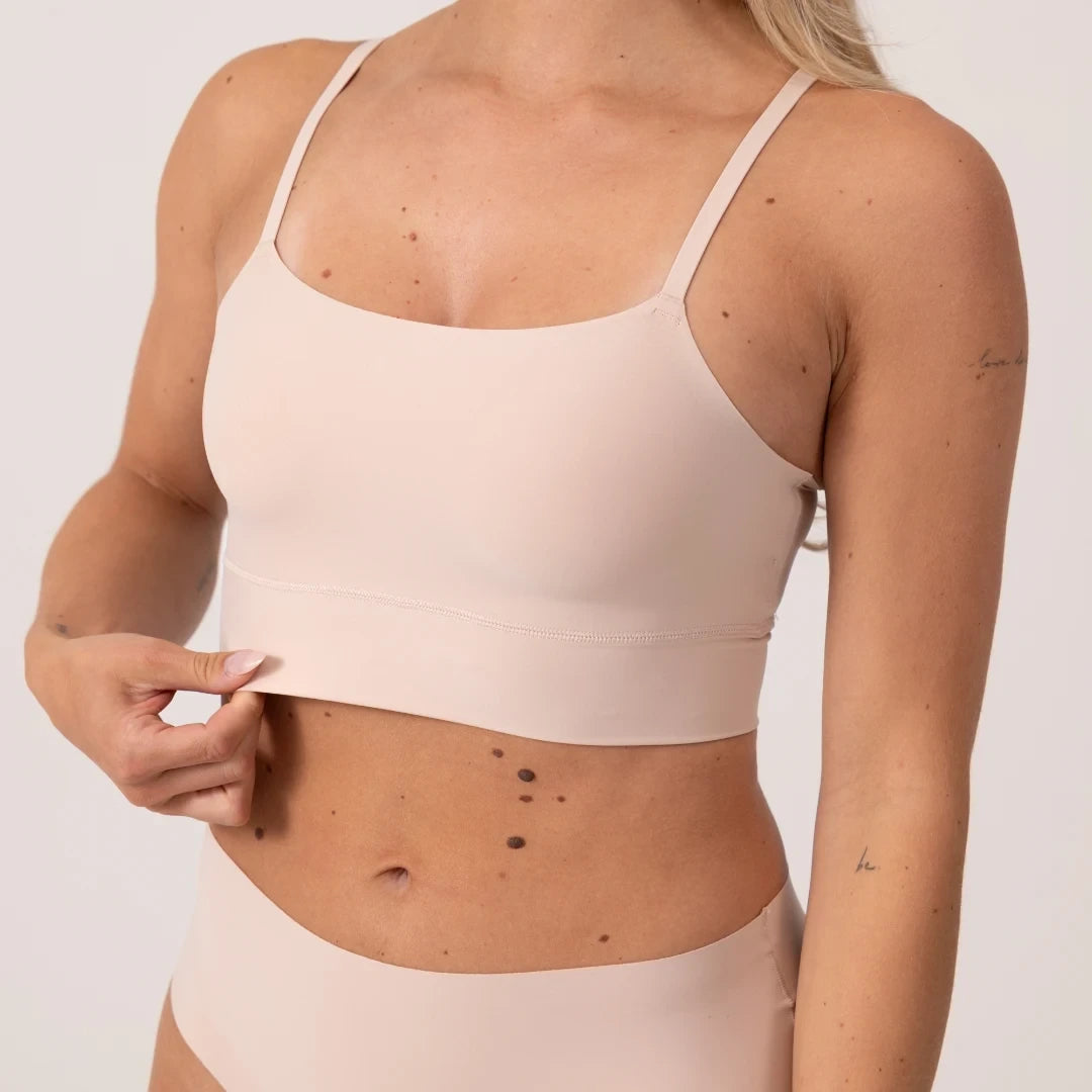 Microfiber Seamless Bralette | Beige – 4