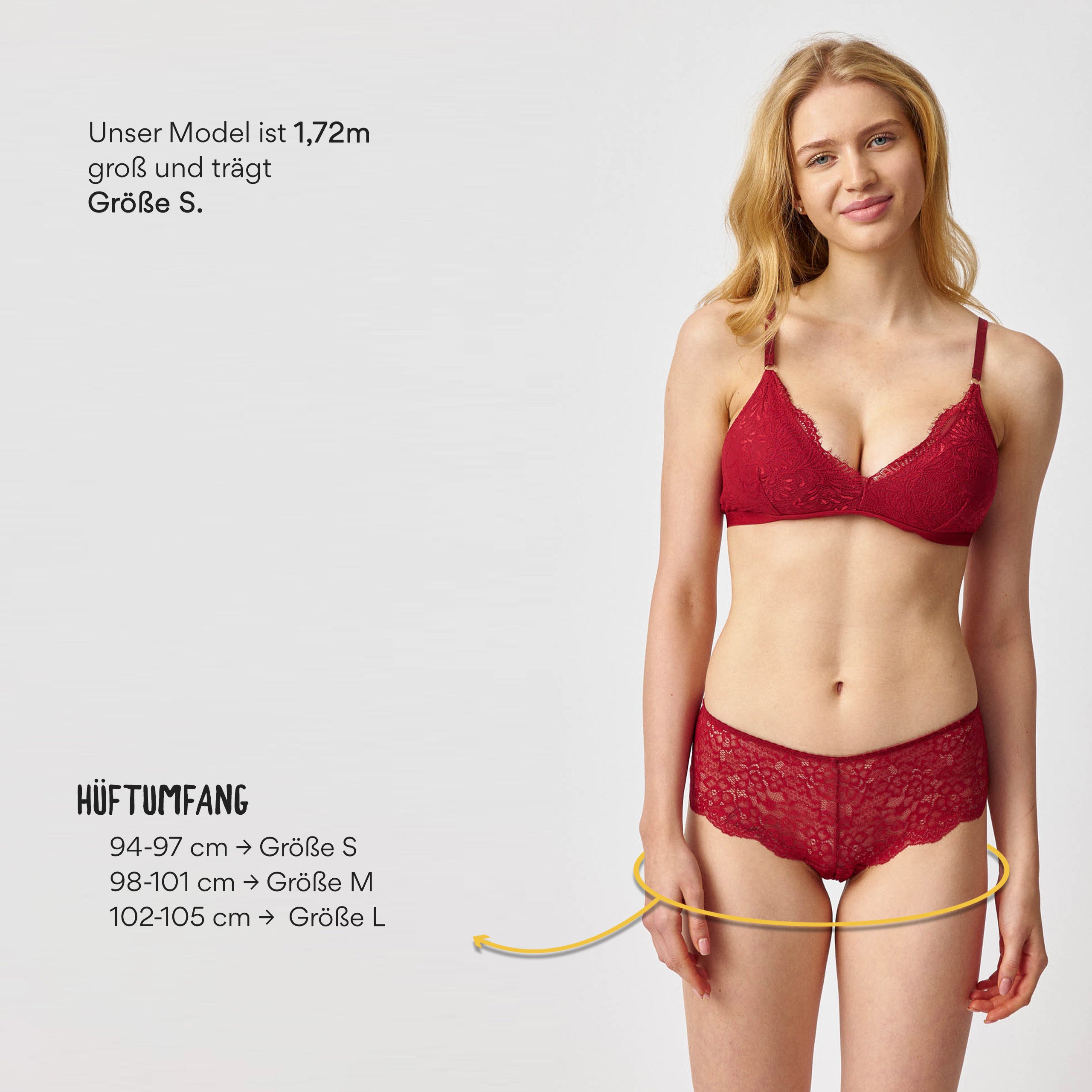 Hipster Panties aus Spitze | Dunkelrot – 11