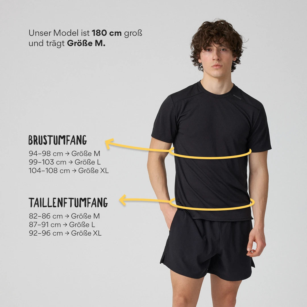 Trainingsshirt Mesh Herren | Schwarz – 10