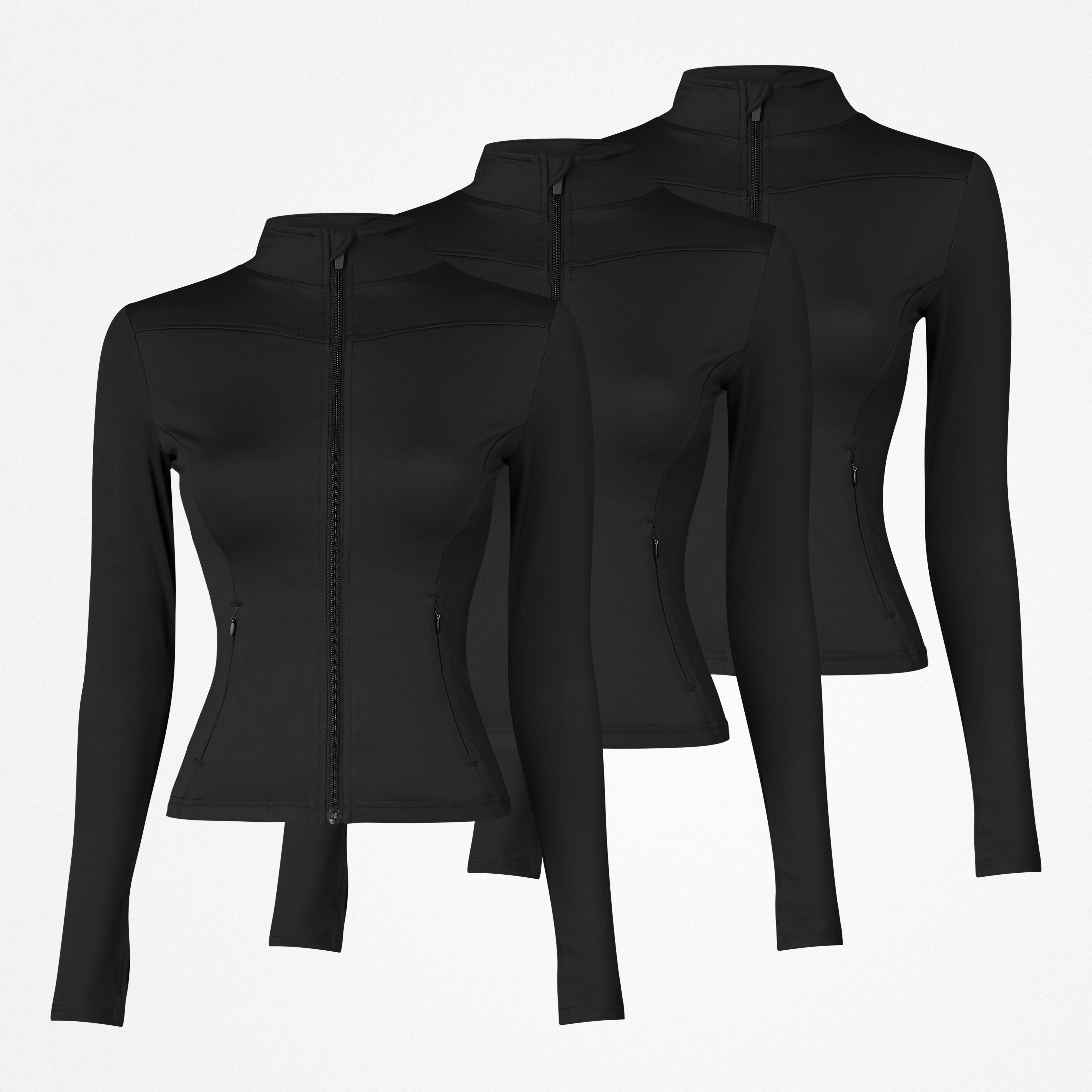 Sportjacke Damen mit Reißverschluss | Schwarz – 14
