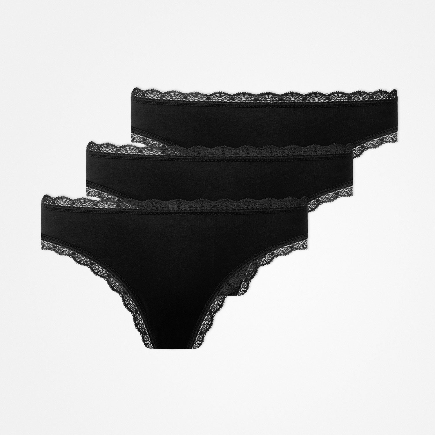 Tangas mit Spitze | Schwarz – 12