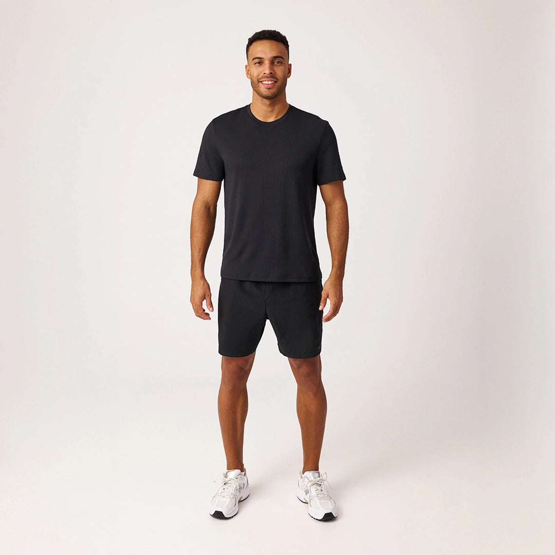 Trainingsshirt Allover Mesh Herren | Schwarz – 7