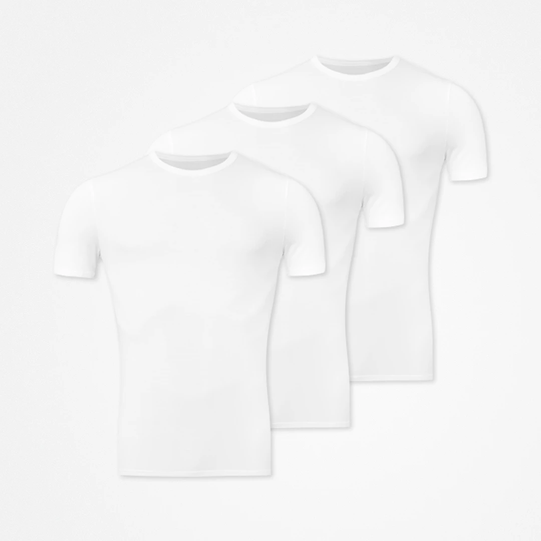Premium Unterhemd Rundhals Herren | Weiß – 9