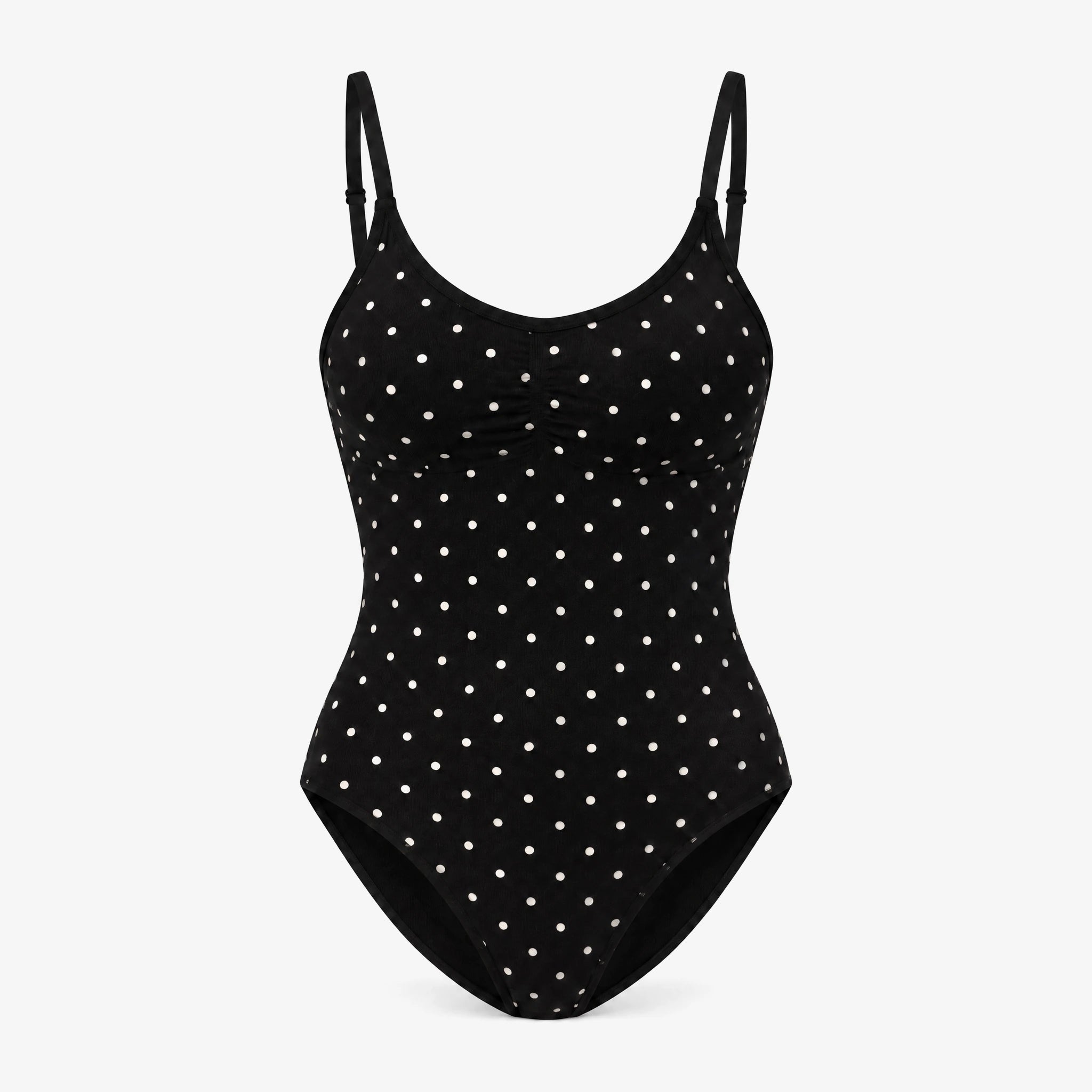 Shaping Body Slip Seamless | Schwarz mit weißen Punkten