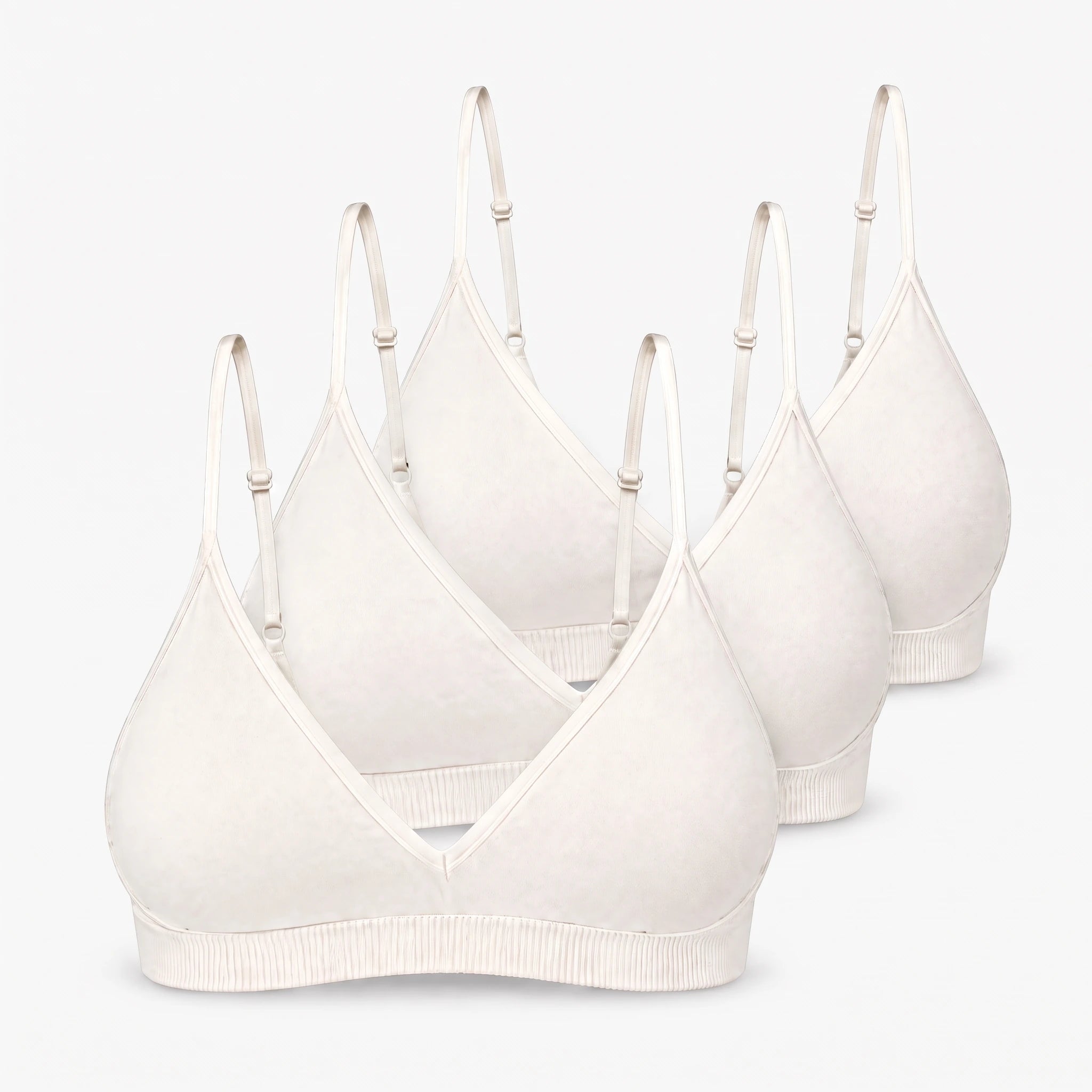 Seamless Triangel Bralette | Cremeweiß – 12