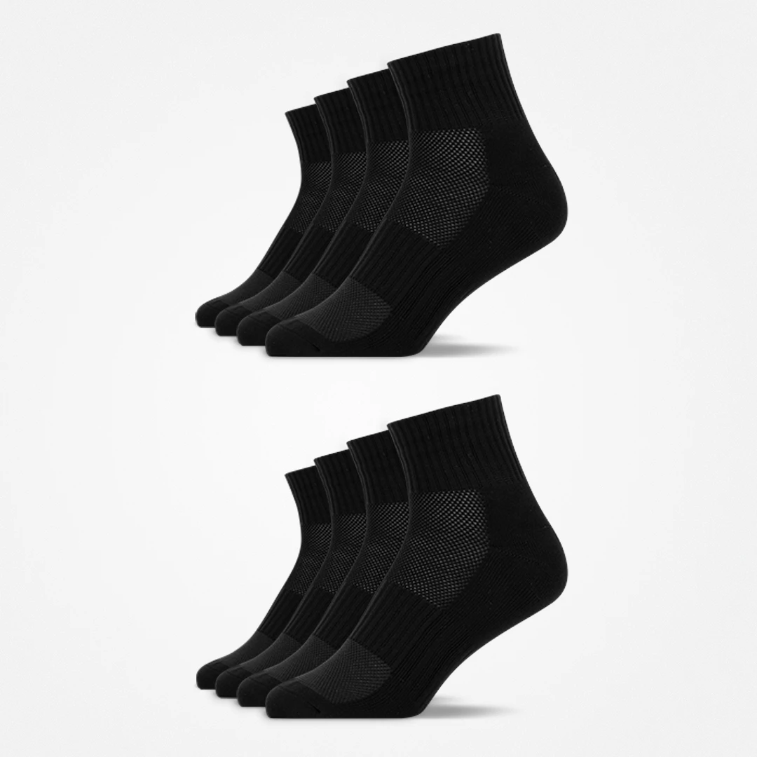 Mittelhohe Laufsocken | Schwarz – 10