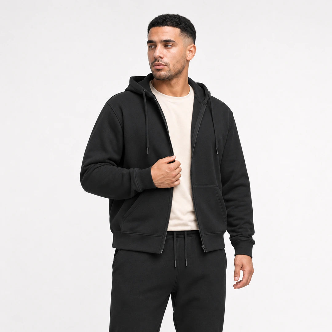 Sweatjacke Herren | Schwarz – 6